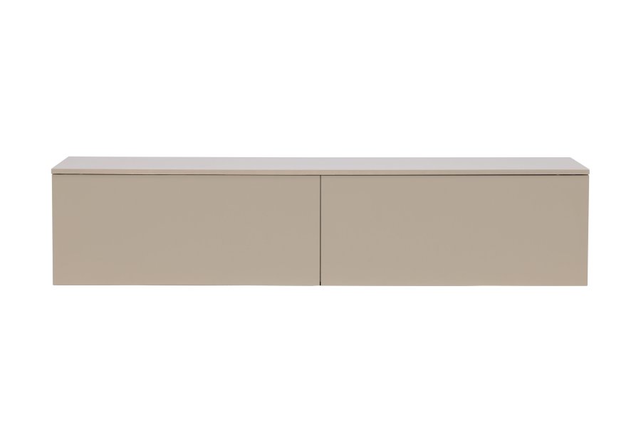 VENTURE DESIGN Frihamn Wandschrank, m. 2 Schubladen – beige MDF