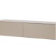 VENTURE DESIGN Frihamn Wandschrank, m. 2 Schubladen – beige MDF