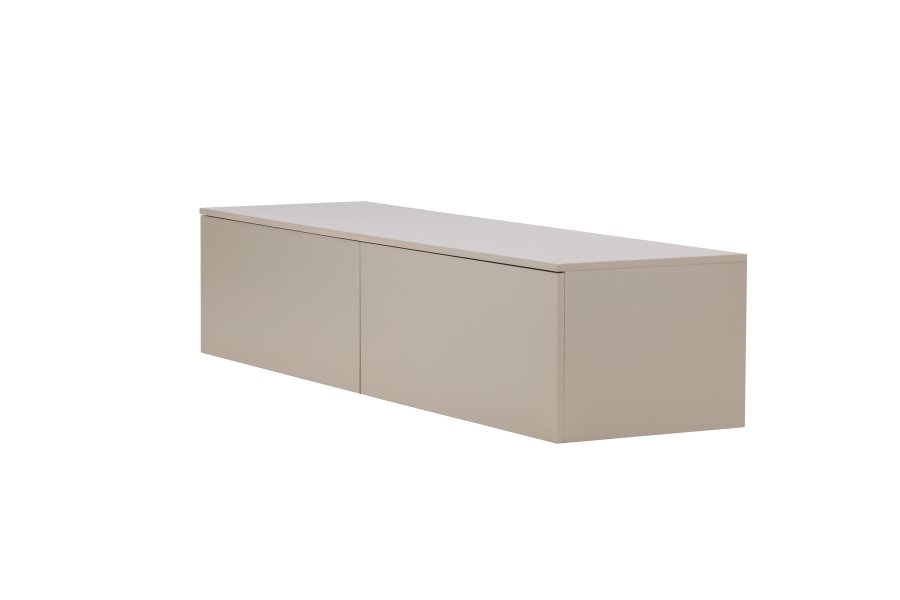 VENTURE DESIGN Frihamn Wandschrank, m. 2 Schubladen – beige MDF