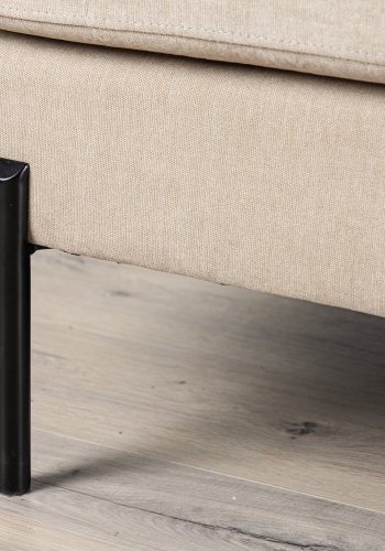 VIND KOLLEKSJON Mollösand barstol, m. fotsttte - hvitkalket gummitre