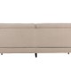 VENTURE DESIGN Antibes 2-Sitzer-Sofa - beiger Samtstoff und Metall