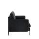 VENTURE DESIGN Antibes 2-pers. sofa - mrkegr velourstoff og metall