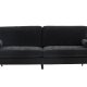 VENTURE DESIGN Antibes 2-pers. sofa - mrkegr velourstoff og metall