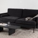 VENTURE DESIGN Antibes 2-pers. sofa - mrkegr velourstoff og metall