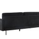 VENTURE DESIGN Antibes 2-pers. sofa - mrkegr velourstoff og metall