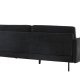 VENTURE DESIGN Antibes 2-pers. sofa - mrkegr velourstoff og metall