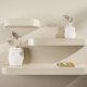 VENTURE DESIGN Glow Wandregal – beige MDF (3er-Set)
