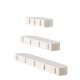 VENTURE DESIGN Glow Wandregal – beige MDF (3er-Set)