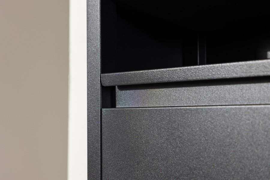 VENTURE DESIGN Ushuaia skoskap, med 4 drer - sort stl