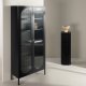VENTURE DESIGN Lima skap, m. 2 drer og 4 hyller - glass og sort stl