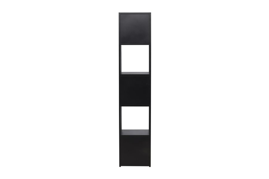 VENTURE DESIGN Buenos Aires bokhylle, m. 4 hyller, firkantet - sort stl