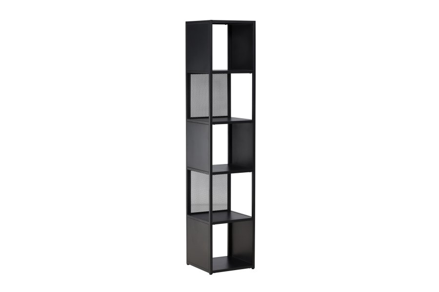 VENTURE DESIGN Buenos Aires bokhylle, m. 4 hyller, firkantet - sort stl
