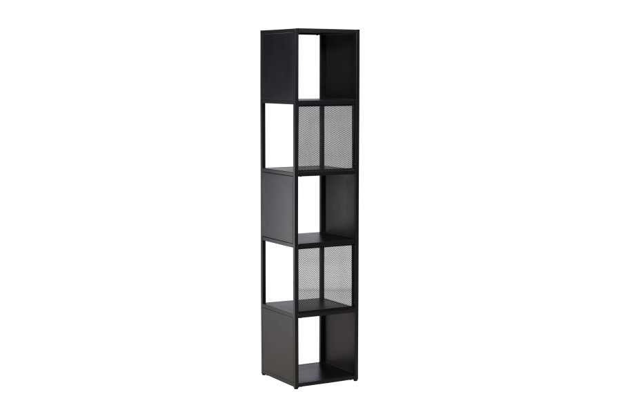 VENTURE DESIGN Buenos Aires bokhylle, m. 4 hyller, firkantet - sort stl