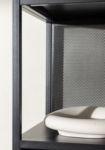 VENTURE DESIGN Buenos Aires bokhylle, m. 4 hyller, firkantet - sort stl