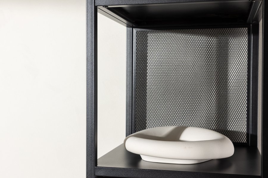 VENTURE DESIGN Buenos Aires bokhylle, m. 4 hyller, firkantet - sort stl