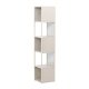 VENTURE DESIGN Buenos Aires bokhylle, m. 4 hyller, firkantet - beige stl