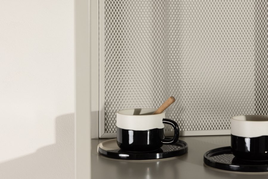 VENTURE DESIGN Buenos Aires bokhylle, m. 4 hyller, firkantet - beige stl