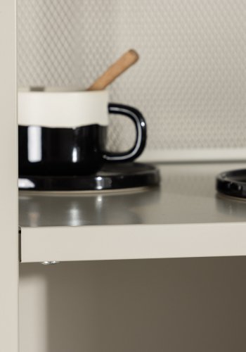 VENTURE DESIGN Buenos Aires bokhylle, m. 4 hyller, firkantet - beige stl