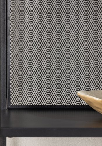 VENTURE DESIGN Santiago bokhylle, m. 2 hyller og 2 skuffer - sort stl