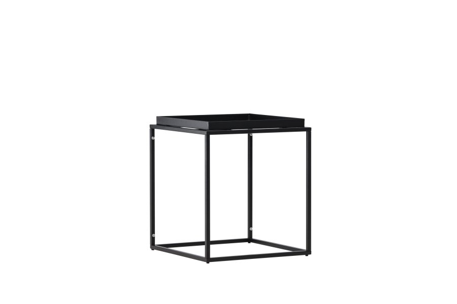 VENTURE DESIGN Porto Alegre sidebord, firkantet - svart stl (45x45)