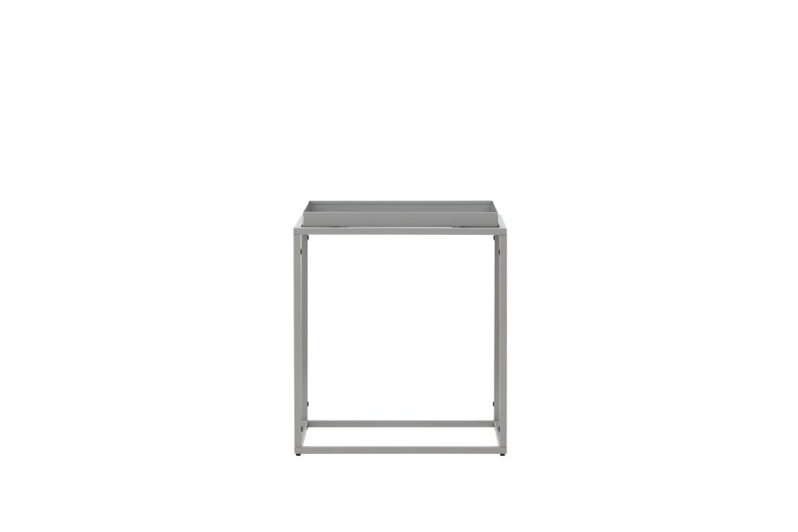 VENTURE DESIGN Porto Alegre sidebord, firkantet - mrk grtt stl (45x45)