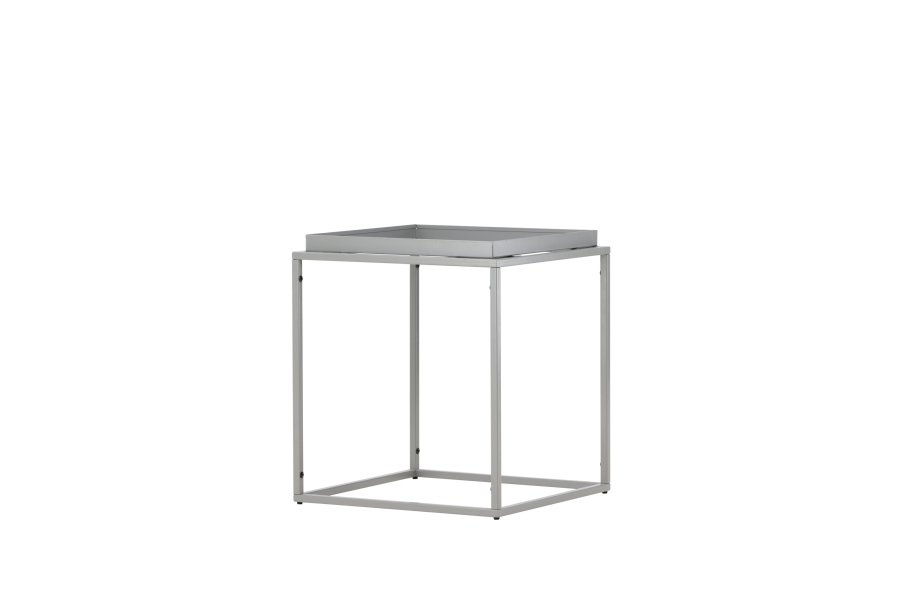 VENTURE DESIGN Porto Alegre sidebord, firkantet - mrk grtt stl (45x45)