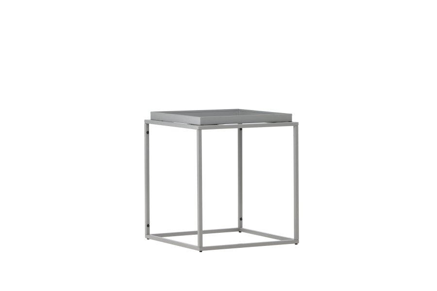 VENTURE DESIGN Porto Alegre sidebord, firkantet - mrk grtt stl (45x45)