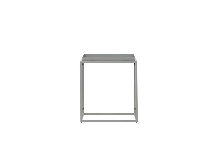 VENTURE DESIGN Porto Alegre sidebord, firkantet - mrk grtt stl (45x45)