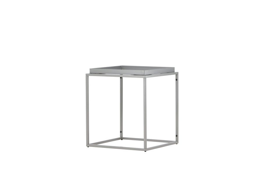 VENTURE DESIGN Porto Alegre sidebord, firkantet - mrk grtt stl (45x45)