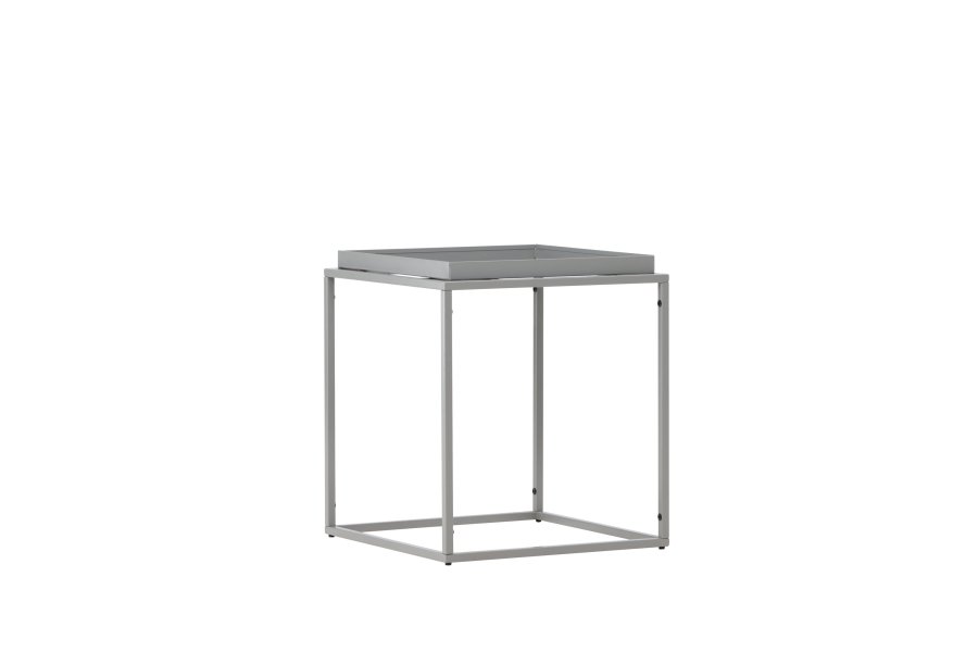 VENTURE DESIGN Porto Alegre sidebord, firkantet - mrk grtt stl (45x45)