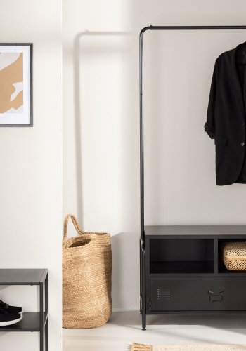 VENTURE DESIGN Quito klesstativ, m. 2 rom og 1 skuff - sort stl