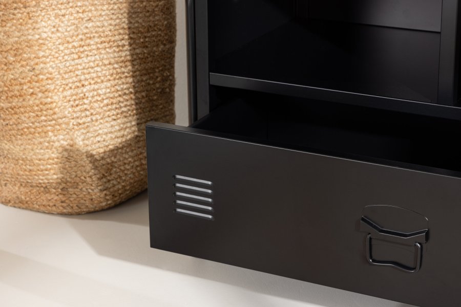 VENTURE DESIGN Quito klesstativ, m. 2 rom og 1 skuff - sort stl