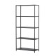 VENTURE DESIGN Montevideo bokhylla, m. 5 hyllplan - svart stl