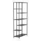 VENTURE DESIGN El Alto bokhylle, m. 6 hyller - sort stl