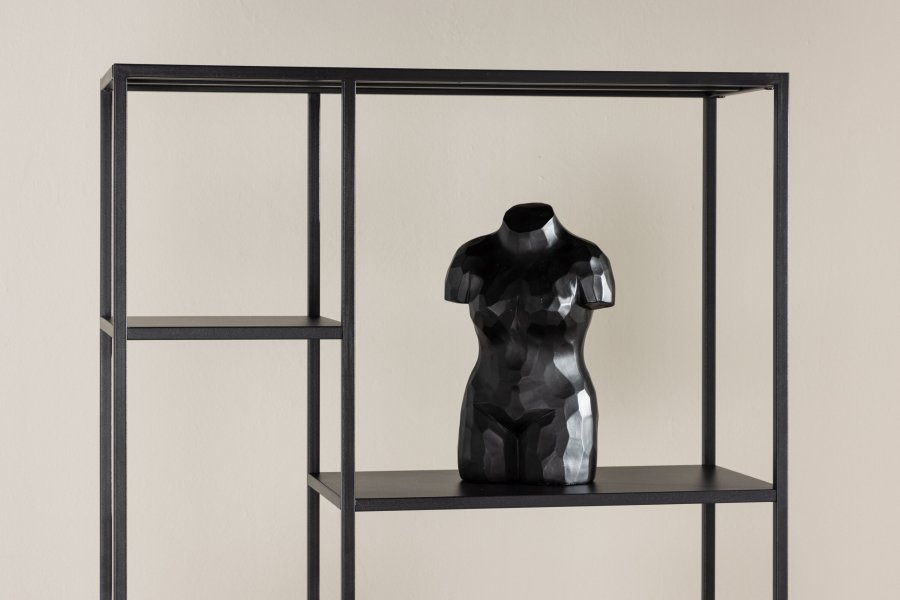 VENTURE DESIGN El Alto bokhylle, m. 6 hyller - sort stl