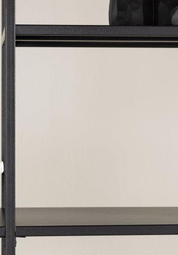 VENTURE DESIGN El Alto bokhylle, m. 6 hyller - sort stl