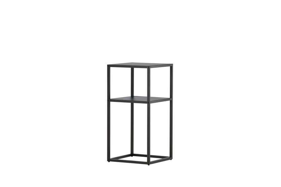 VENTURE DESIGN Punta Arenas sidebord, m. 1 hylle - svart stl (30x30)