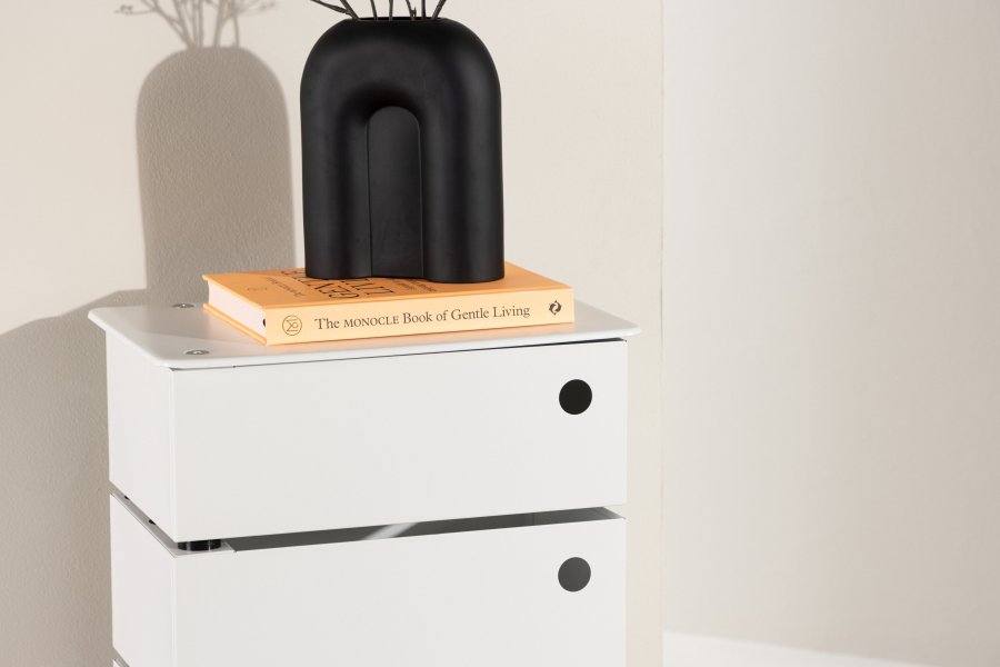 VENTURE DESIGN San Carlos kommode, m. 5 skuffer - beige stl