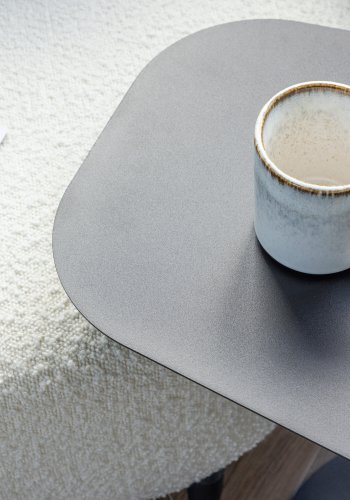 VENTURE DESIGN San Jose sidebord - svart stl (50x38)