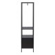 VENTURE DESIGN Malibu klesstativ, m. 1 hengestang, 1 hylle og 2 skuffer - sort stl