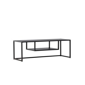 VENTURE DESIGN Riverside TV-bord, med 1 hylla - svart stl (120x40)