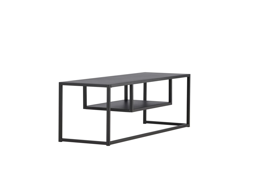 VENTURE DESIGN Riverside TV-bord, m 1 hylle - sort stl (120x40)