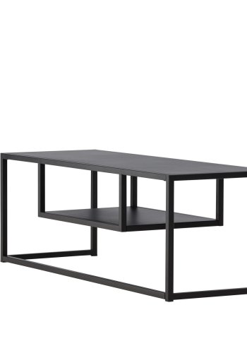 VENTURE DESIGN Riverside TV-bord, m 1 hylle - sort stl (120x40)