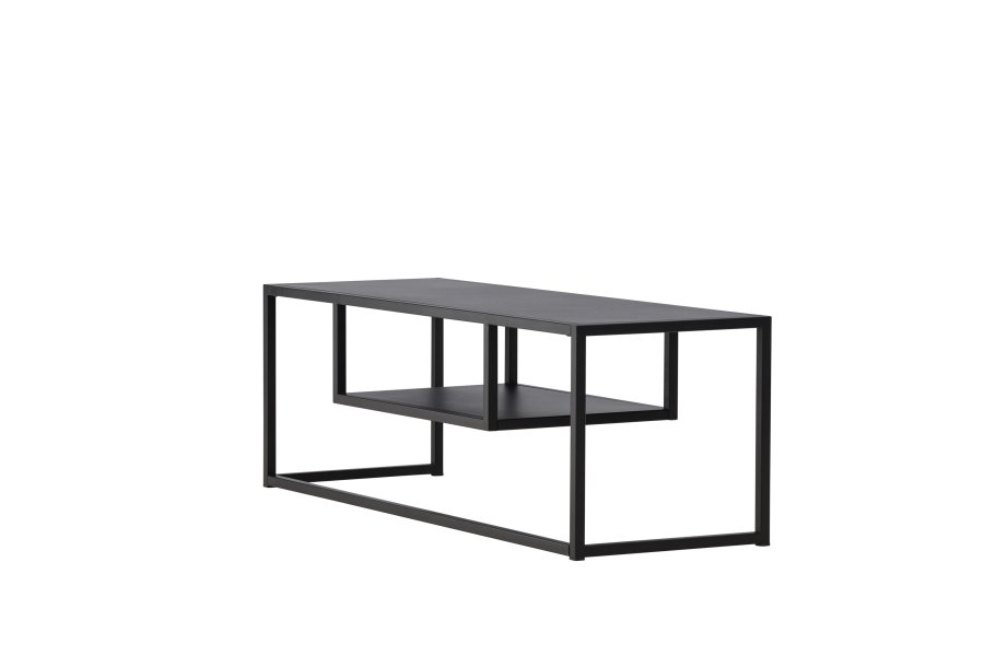 VENTURE DESIGN Riverside TV-bord, m 1 hylle - sort stl (120x40)