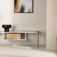 VENTURE DESIGN Riverside TV-bord, med 1 hylle - beige stl (120x40)