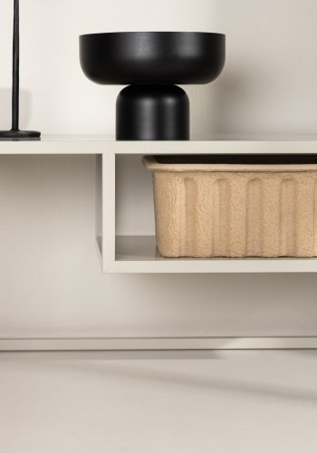 VENTURE DESIGN Riverside TV-bord, med 1 hylle - beige stl (120x40)