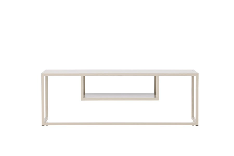 VENTURE DESIGN Riverside TV-bord, med 1 hylle - beige stl (120x40)