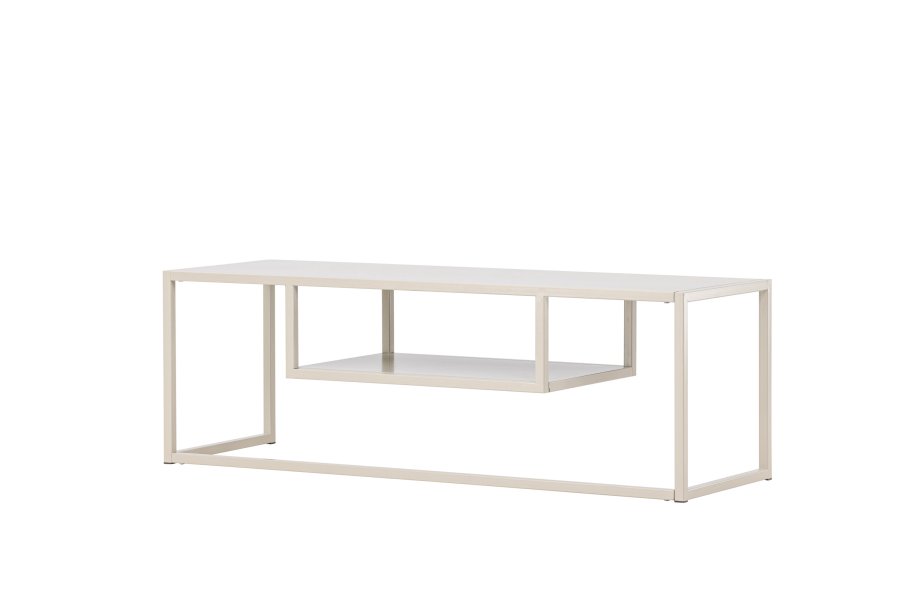 VENTURE DESIGN Riverside TV-bord, med 1 hylle - beige stl (120x40)