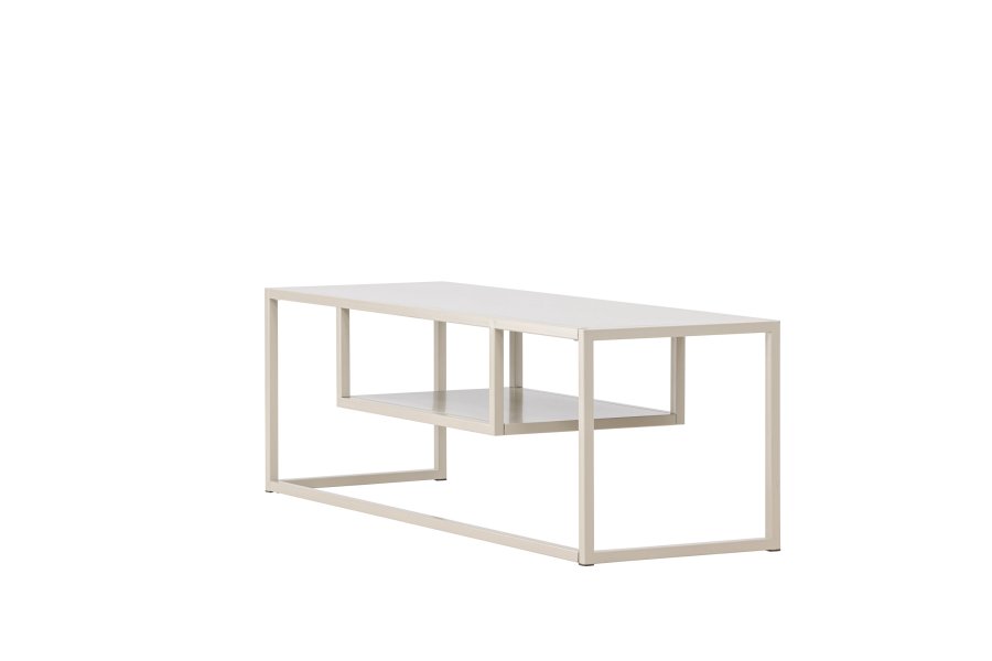 VENTURE DESIGN Riverside TV-bord, med 1 hylle - beige stl (120x40)