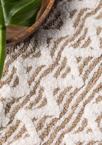 VENTURE DESIGN Philippa Teppe Philippa Cotton - 60*90- -Rektangulr-Hvit/Sand